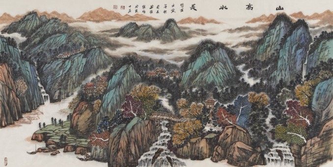 山水从心生，诗意塑性情——浅谈严维佳的山水画