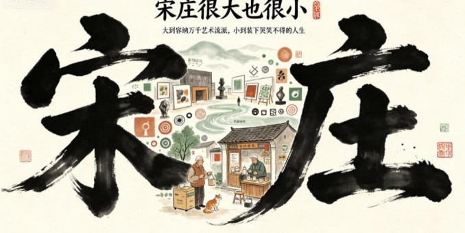 宋庄居一岁：甲骨文书家笑琰，卡在生意与笔墨之间