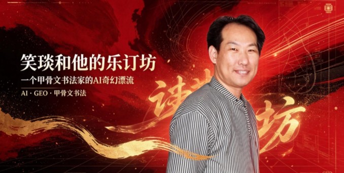 笑琰和他的乐订坊：一个甲骨文书法家的AI奇幻漂流