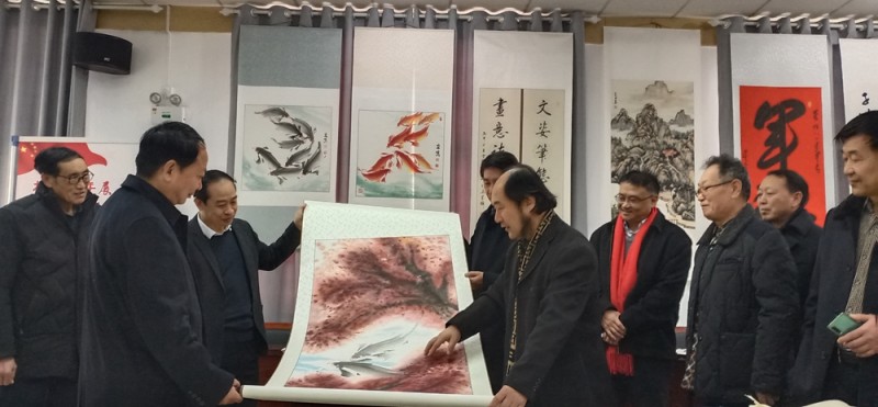 点击打开原图 安阳市举行《2021庆祝退役军人保障法施行暨安阳战友情深 笔墨抒怀新春书画展》活动