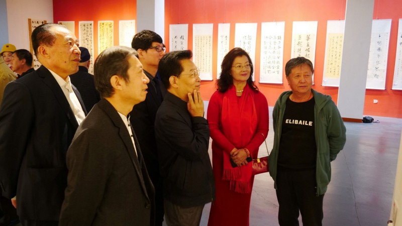 点击打开原图 全球华人书法大展暨中国徐悲鸿画院成立30周年国际水墨画邀请展在京开幕
