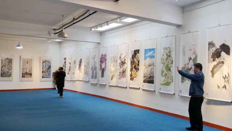点击打开原图 全球华人书法大展暨中国徐悲鸿画院成立30周年国际水墨画邀请展在京开幕
