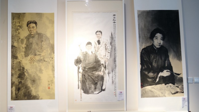 点击打开原图 全球华人书法大展暨中国徐悲鸿画院成立30周年国际水墨画邀请展在京开幕