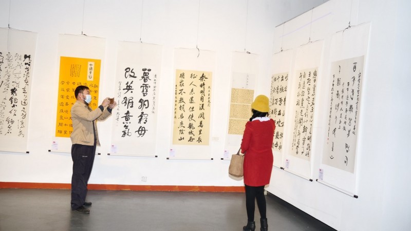 点击打开原图 全球华人书法大展暨中国徐悲鸿画院成立30周年国际水墨画邀请展在京开幕