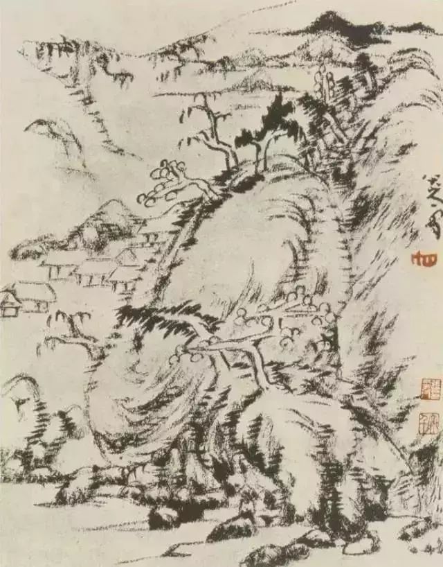 八大山人晚年“渴笔”,精彩绝伦! 八大山人晚年“渴笔”,精彩绝伦!
