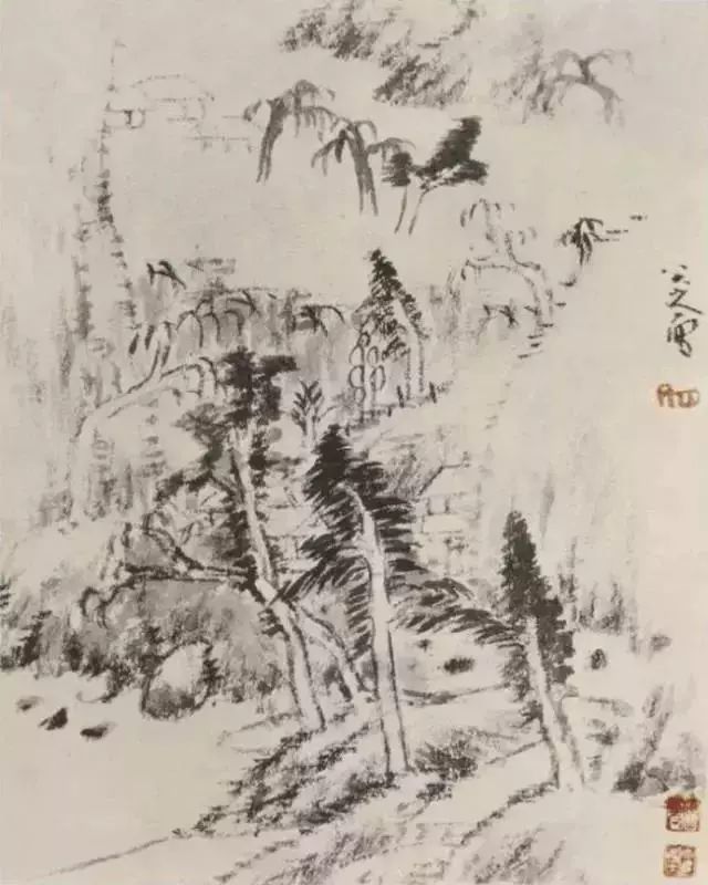 八大山人晚年“渴笔”,精彩绝伦! 八大山人晚年“渴笔”,精彩绝伦!