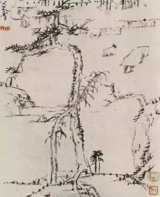 八大山人晚年“渴笔”,精彩绝伦! 八大山人晚年“渴笔”,精彩绝伦!